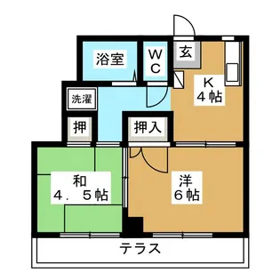 コスモス前原【2階】の間取り