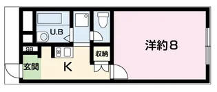 ボヌール飾西【2階】の間取り