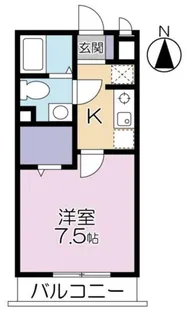 東京都大田区南蒲田3【アパート】の間取り