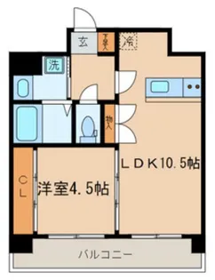クレール三軒茶屋【3階】の間取り