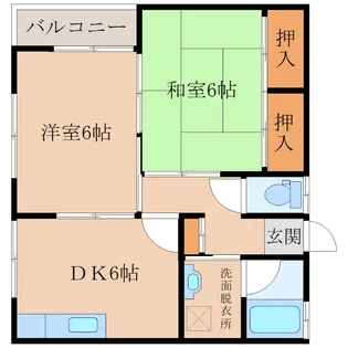 サニー瀬戸口【1階】の間取り