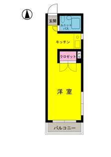 梅澤ビル【5階】の間取り
