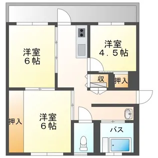 関が丘ヒルズ1号館【3階】の間取り