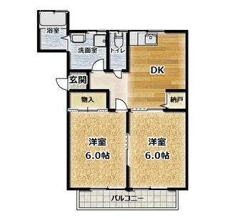 サクシードハイツ【1階】の間取り