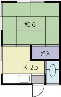 竹風荘【1階】の間取り