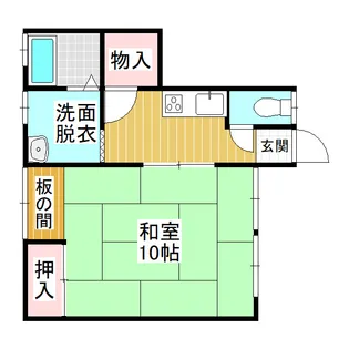 ビュー松森A【1階】の間取り