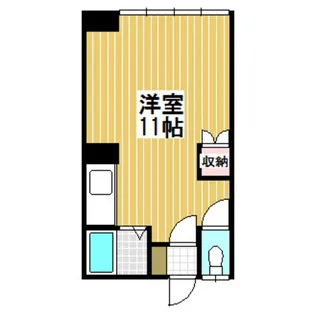 1Rの間取り画像