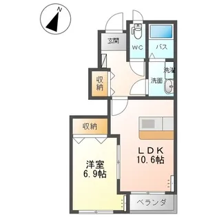プランドール・優【1階】の間取り