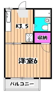 サンハイツ【2階】の間取り