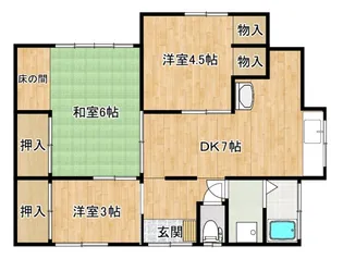 長崎県大村市水田町【一戸建】の間取り