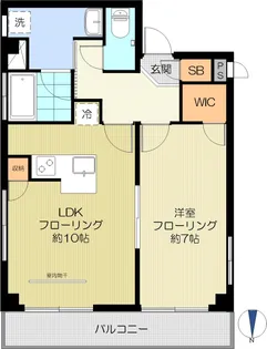 ベルクホーフ早稲田【4階】の間取り