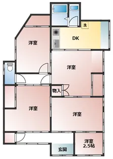 山口県山口市宮野下【一戸建】の間取り