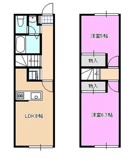 神奈川県茅ヶ崎市矢畑【一戸建】の間取り