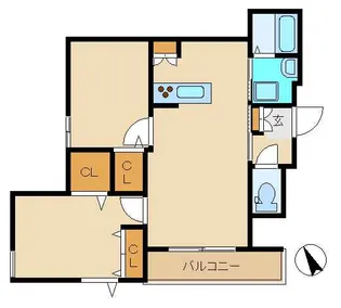TRYCLE MEJIRO【2階】の間取り