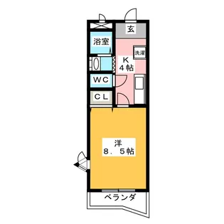 ベルボナール【1階】の間取り