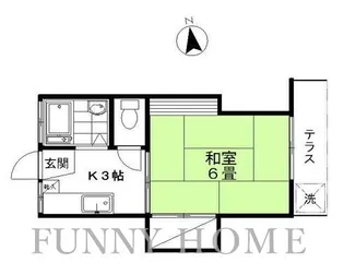 メゾンブリュンヌ【1階】の間取り
