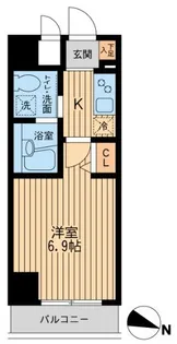 1Kの間取り画像