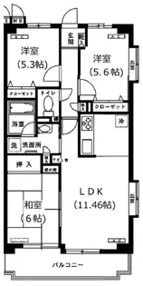 ルミエール向台【4階】の間取り
