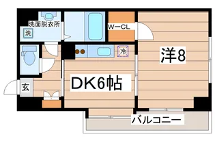 ガーネットヒルズ上杉【3階】の間取り