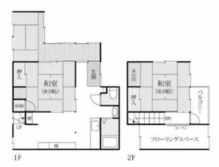 群馬県桐生市新宿1【一戸建】の間取り