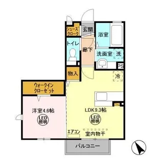 グランシャリオII【2階】の間取り