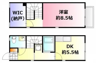 クレール住吉B【1階】の間取り