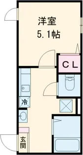 フィオーレ栗原【1階】の間取り