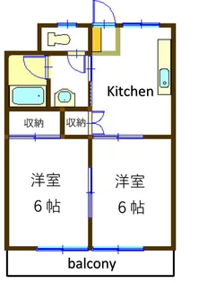 ロイヤル大嶋【1階】の間取り