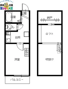 メゾンド江里町【2階】の間取り
