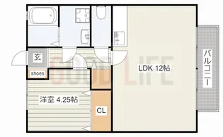 兵庫県加古川市西神吉町岸【アパート】の間取り