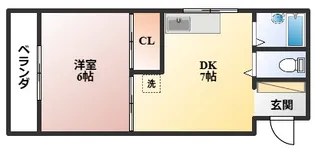 VIP岡町【2階】の間取り