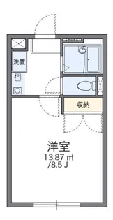 レオパレス深谷【1階】の間取り