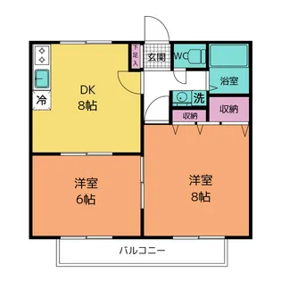 ヨークハウス【1階】の間取り