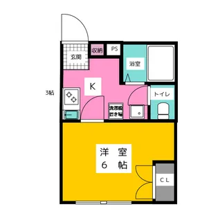 早稲田鶴巻町IMAハウスの間取り