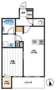 (仮称)高松1丁目メゾン【1階】の間取り
