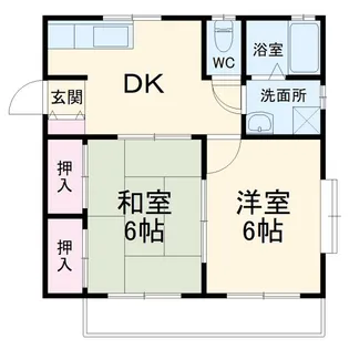 レジデンスモト【2階】の間取り