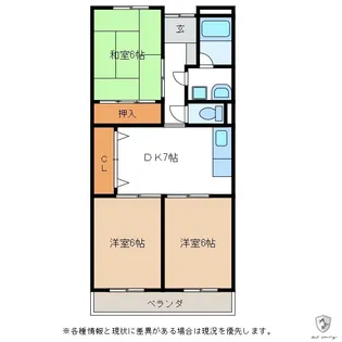 リンピアMIYAKE【2階】の間取り