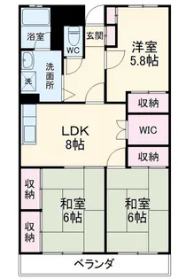 ブルースカイサニークレスト【2階】の間取り