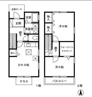 東京都練馬区春日町1【一戸建】の間取り