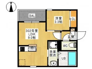 REGALEST 東島田III【3階】の間取り