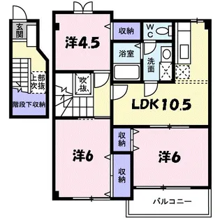 フロレスタI【2階】の間取り