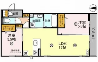 D-room北花田【2階】の間取り