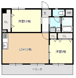 メゾン惟信【4階】の間取り