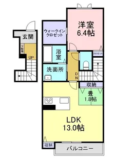 シャーメゾンみやび【2階】の間取り