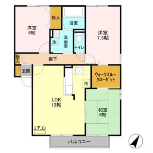 グランドソレイユ H【1階】の間取り