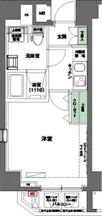 ハーモニーレジデンス東京イースト#002【3階】の間取り