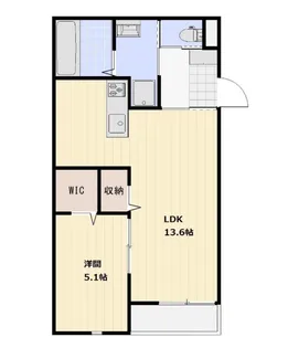 岡山県倉敷市羽島【アパート】の間取り