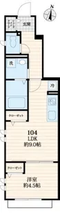 スターリーフラット【1階】の間取り