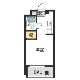 シャルム北梅田【5階】の間取り
