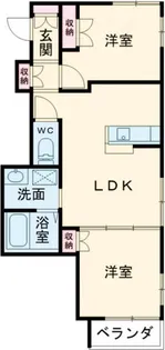 サウススクエア【3階】の間取り